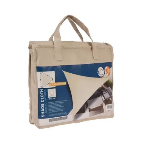 TELA SOMBRA 3,6X3,6X3,6 CM CREMA