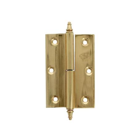 AMIG 3176 | BISAGRA  1007 | 90 X 60 X 2,5 MM | LATÓN | PULIDO - IZQUIERDA