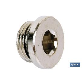 TAPON ALLEN ROSCA MACHO CON TORICA R-3/8   CAJA 5 UNID.