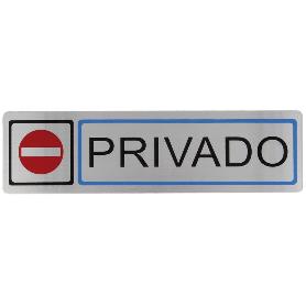 PLACA SIMBOLO 67-163*45 INOX 8228 AMIG