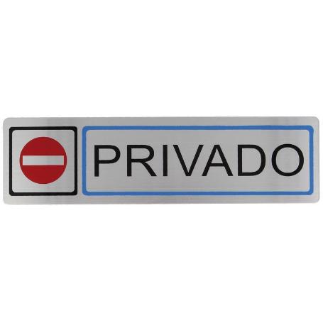PLACA SIMBOLO 67-163*45 INOX 8228 AMIG