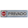 PLACA SIMBOLO 67-163*45 INOX 8228 AMIG