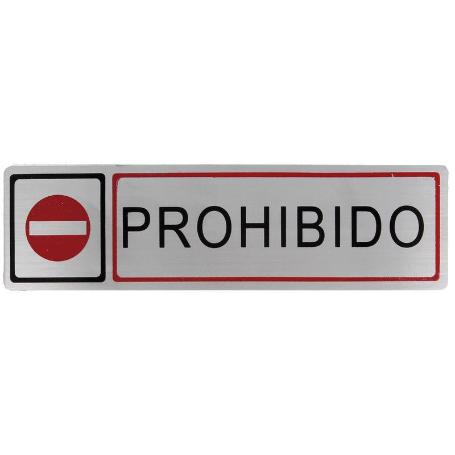 PLACA SIMBOLO 72-163*45 INOX 9887 AMIG
