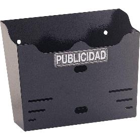 BTV CESTA PUBLICIDAD 12 HORIZONTAL NEGRO  360X255X100 MM 00181