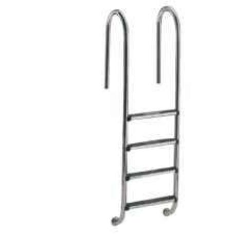 ESCALERA MURO 4 PELDAÑOS AISI 316 05482