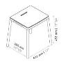 TABURETE NEGRO SD001090 ESTOLI