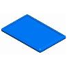 TAPA PLANA 60X40 AZUL 299001 TAYG
