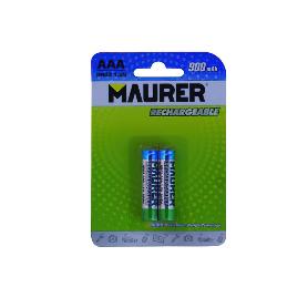 PILA MAURER RECARGABLE HR-3 / AAA (BLISTER 2 PIEZAS)