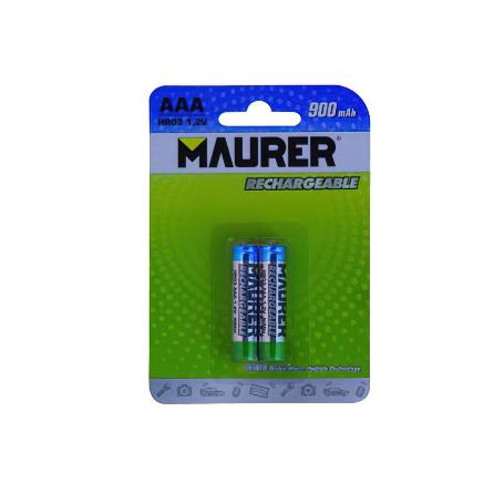 PILA MAURER RECARGABLE HR-3 / AAA (BLISTER 2 PIEZAS)