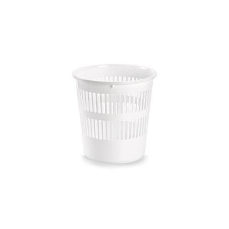 PAPELERA REDONDA 28 CM BLANCA