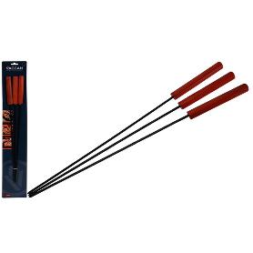 PINCHOS MANGO MADERA ANTIADHERENTE 48 CM BLISTER 3