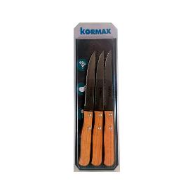 CUCHILLOS 11 CM FILO LISO HPL ROBLE PACK 3