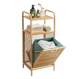 ESTANTERIA BAÑO BAMBU + PONGOTODO TELA
