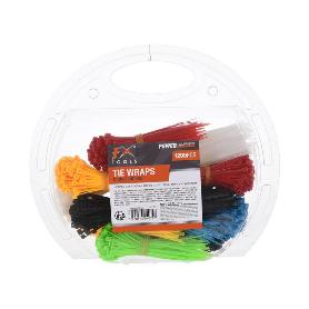 BRIDAS MULTICOLOR 1200 PIEZAS BLISTER
