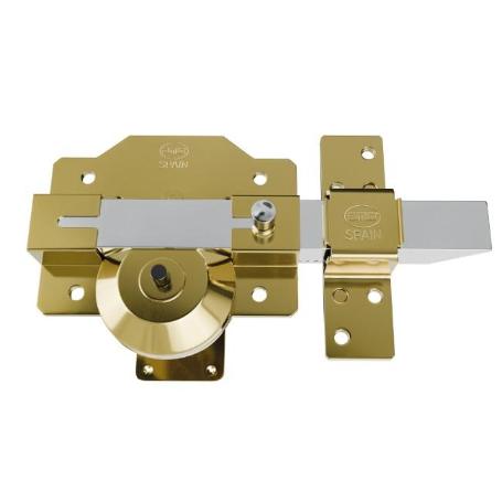 CERROJO ALTA/SEGU.1R PLUS 24972 DHA. ORO