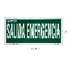 CARTEL SALIDA DE EMERGENCIA 15X30 CM.