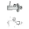 LLAVE DE ESCUADRA CERÁMICA 1/2 - 3/8