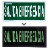 CARTEL SALIDA DE EMERGENCIA 15X30 CM.