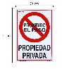 CARTEL PROPIEDAD PRIVADA 41X30 CM.