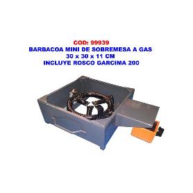 BARBACOA FINSTOCK MINI SOBREMES  GAS 30 X 30 X 11 CM + ROSCO 200