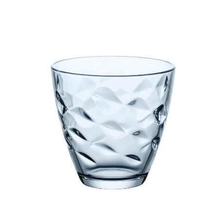 VASOS AGUA FLORA AZUL 25 CL LOTE 6