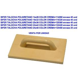 SIFER TALOCHA POLIURETANO 24X48 COLOR CREMA 124480