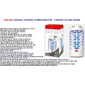 BAJA NATURAL CONTROL ELIMINA INSECTOS 3 WATIOS LEDABS1254001
