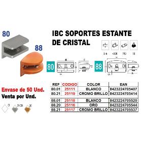 IBC FINSTOCK SOPORTE ESTANTE CRISTAL REF.88.20 ORO (CAJA 12 UNIDADES)