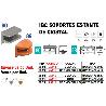 IBC FINSTOCK SOPORTE ESTANTE CRISTAL REF.88.21 CROMO BRILLO (CAJA 12 UNIDADES)