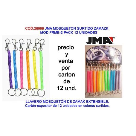JMA MOSQUETON SURTIDO ZAMAZK    MOD FRME-2 PACK 12 UNIDADES