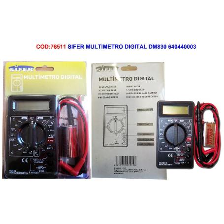 SIFER POLIMETRO MULTIMETRO DIGITAL DM830 640440003