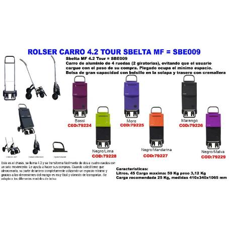 ROLSER FINSTOCK CARRO 4.2 TOUR SBELTA MF NEGRO-ROJO SBE009