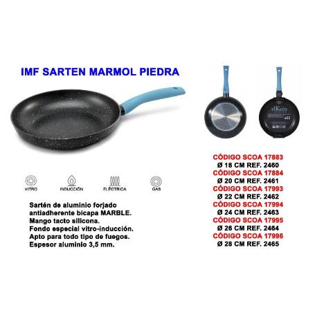 BAJA IMF SARTEN MARMOL PIEDRA 24 CM REF 2463