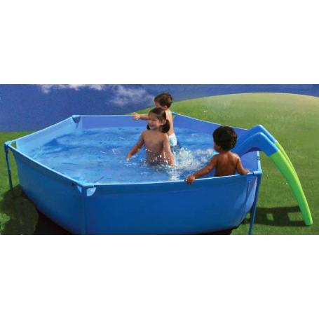 PISCINAS EXAGONAL TUBULAR TOBOGAN 215X45 1150 LITROS TOI 8310