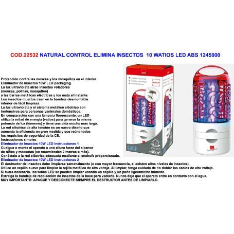 BAJA NATURAL CONTROL ELIMINA INSECTOS 10WATIOSLEDABS1245 001
