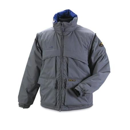 ROPA FINSTOC ABRIGO CAZADORA MENSAJERO GRIS L 288CDM MANGA DESMO