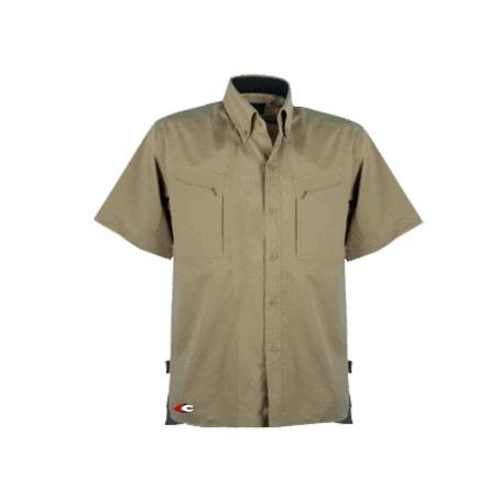 ROPA FINSTOCK CAMISA HAWAII BEIG M-CORTA T-  M V084