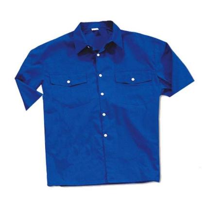 ROPA FINSTOCK CAMISA TERGAL AZUL M-CORTA T 37-38  388