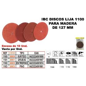 IBC FINSTOCK1-103 10 DISCOS LIJA 127MM MADERA FINOS