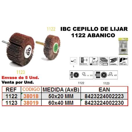 IBC FINSTOCK 1-122 CEPILLO DE LIJAR ABANICO 50X20