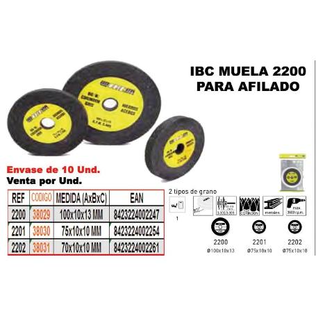 IBC  FINSTOCK 2-202 MUELA AFILADO  70X10X10  2 CARAS