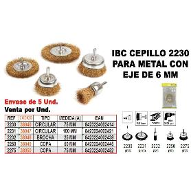 IBC FINSTOCK 2-232 CEPILLO METAL   25MM BROCHA+EJE 6
