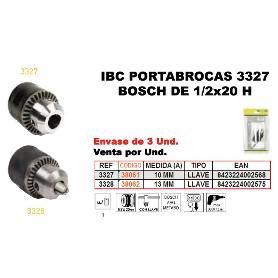 IBC FINSTOCK  3-327 PORTABROCAS LLAVE 1-2X20 H-10 MM