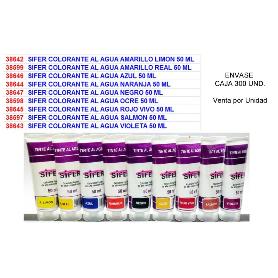 SIFER FINSTOCK COLORANTE AL AGUA AMARILLO LIMON 50 ML