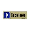 BAJA PLACA ADH.CABALLEROS PVC 53X165MM 4521 BL