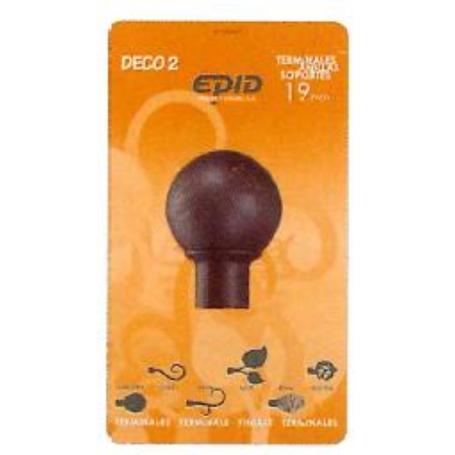 CORTINA FINSTOCK TERMINAL BARRA METAL 19 MM GARONA 11 NEGRO-ORO