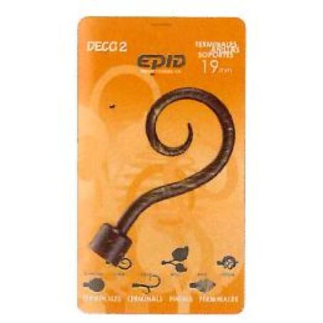 CORTINA FINSTOCK TERMINAL BARRA METAL 19 MM LOIRA 34 CREMA-ORO