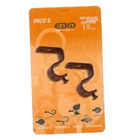 CORTINA FINSTOCK  2 SOPORTE BARRA 19 MM TECHO 11 NEGRO ORO