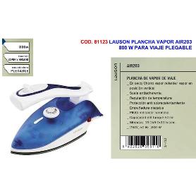 LAUSON PLANCHA VAPOR AIR203   800 W PARA VIAJE PLEGABLE