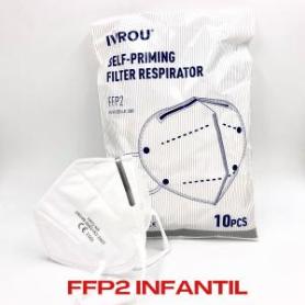 MASCARILLA FFP2 BLANCA ENVASE INDIVIDUAL 50 UND-CAJA (CAJA 20 UNIDADES)